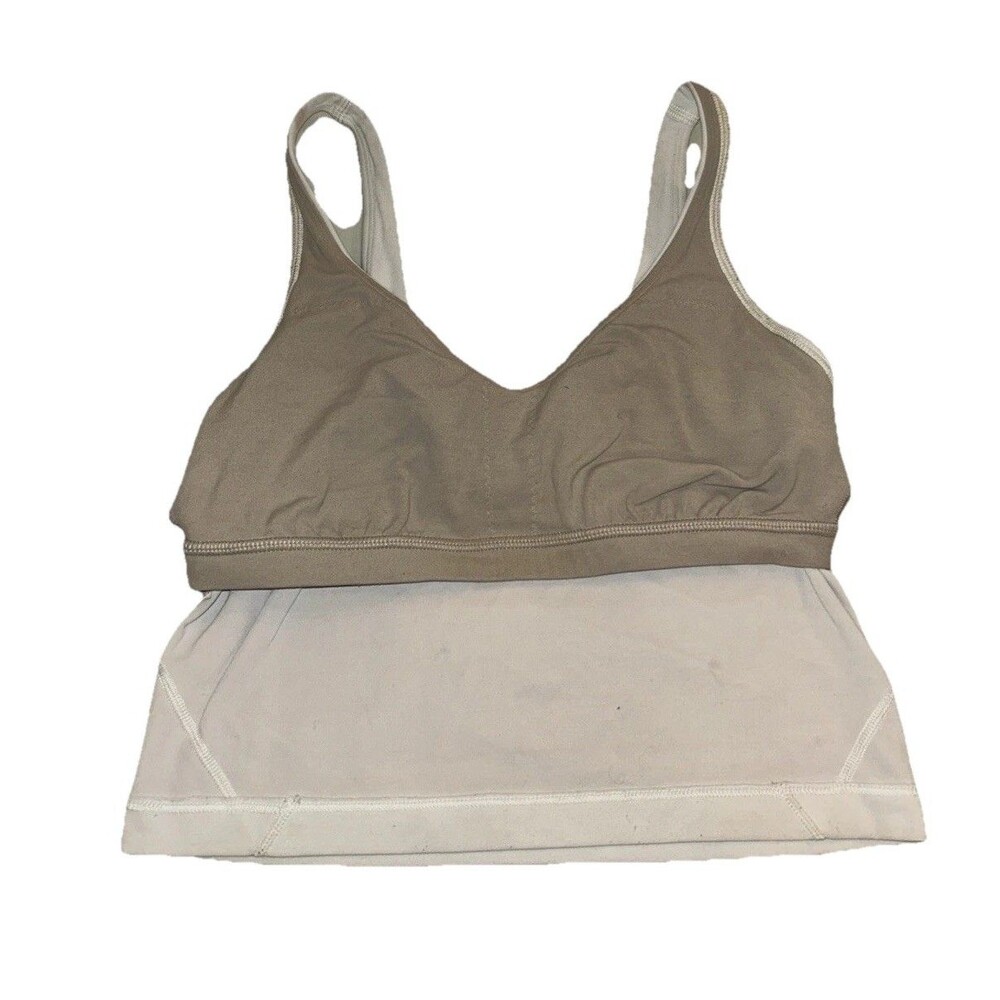 Lululemon XS Pullover Align Collection Cropped Tank Top Built In Shelf Sport Bra